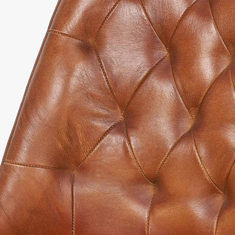 Camillo-Vintage-Brown-Leather-and-Black-Metal-Diamond-Back-Dining-Chair-9