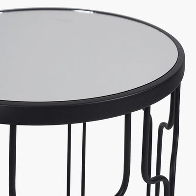 Caprisse-Set-of-2-Mirrored-Glass-and-Graphite-Metal-Side-Tables_5