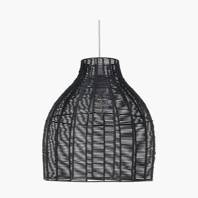 Caswell-Black-Rattan-Coche-Pendant-2