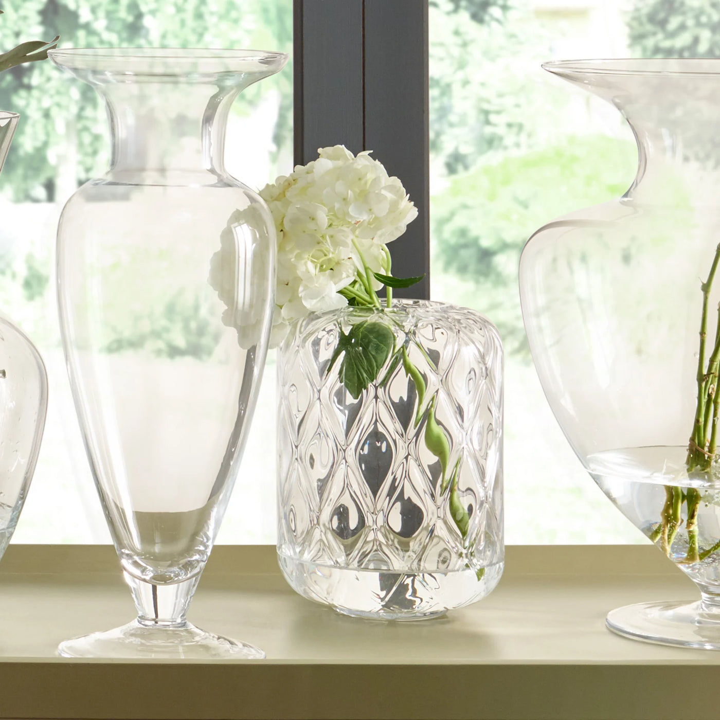 Clear-Glass-Diamond-Optic-Vase-Small_1