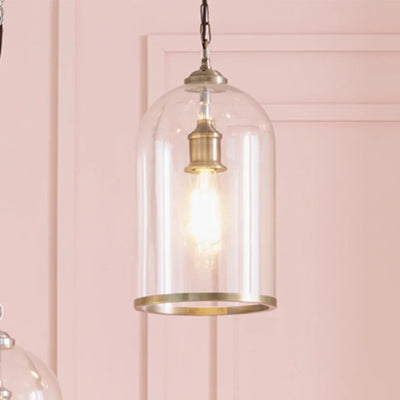 Cloche-Clear-Glass-and-Antique-Brass-Pendant_2