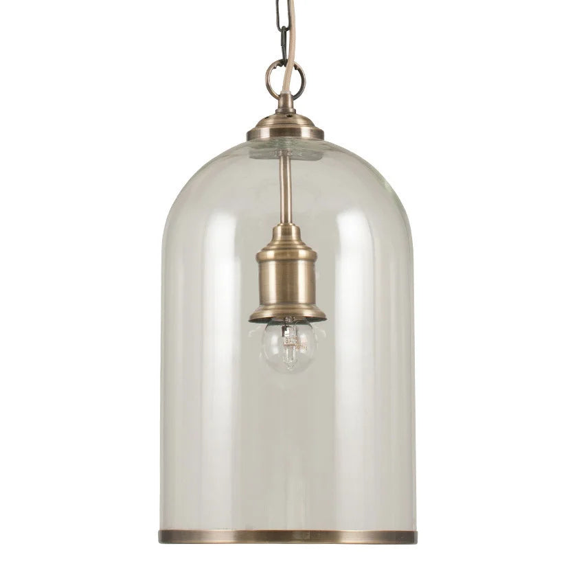 Cloche-Clear-Glass-and-Antique-Brass-Pendant_4