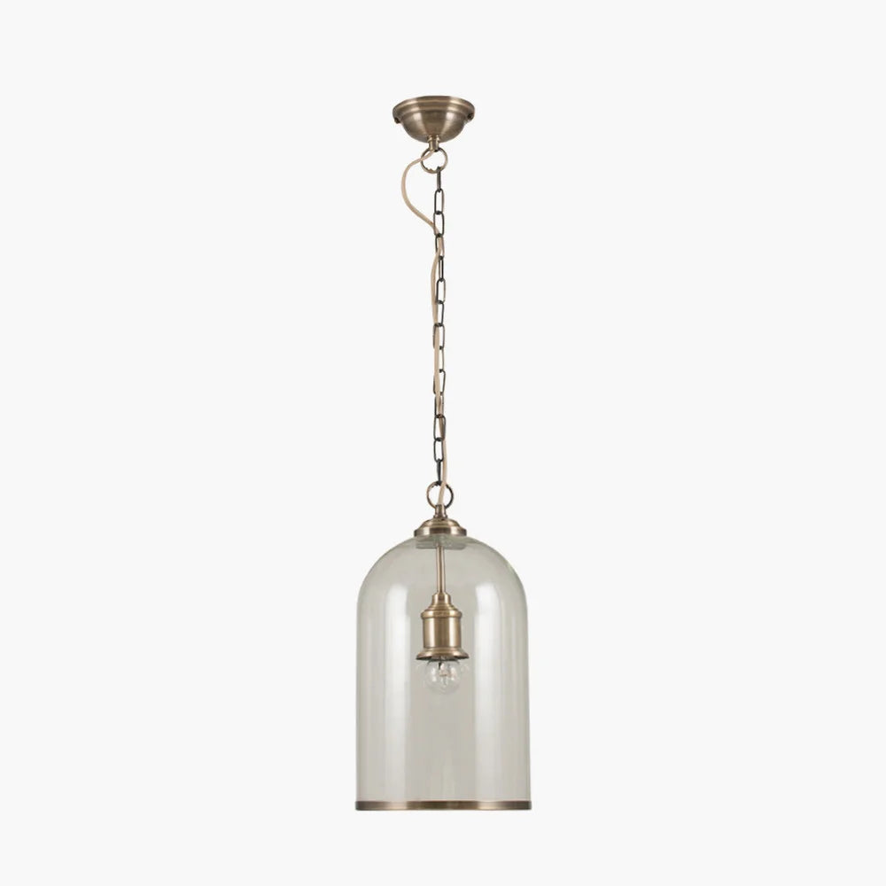 Cloche-Clear-Glass-and-Antique-Brass-Pendant_5