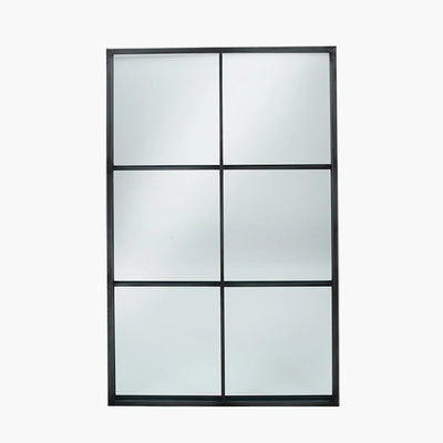 Dark-Grey-Metal-6-Section-Rectangular-Wall-Mirror_1