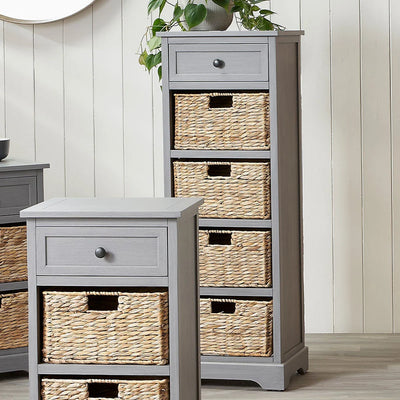 Devonshire-Grey-Pine-Wood-1-Drawer-4-Basket-Tall-Unit_1