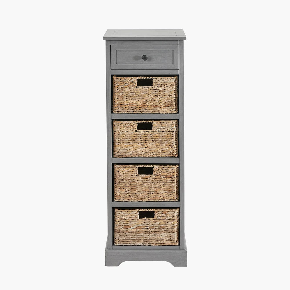 Devonshire-Grey-Pine-Wood-1-Drawer-4-Basket-Tall-Unit_9