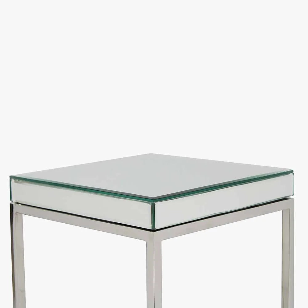 Elysee-Mirrored-Glass-and-Silver-Metal-Small-Square-Side-Table_3