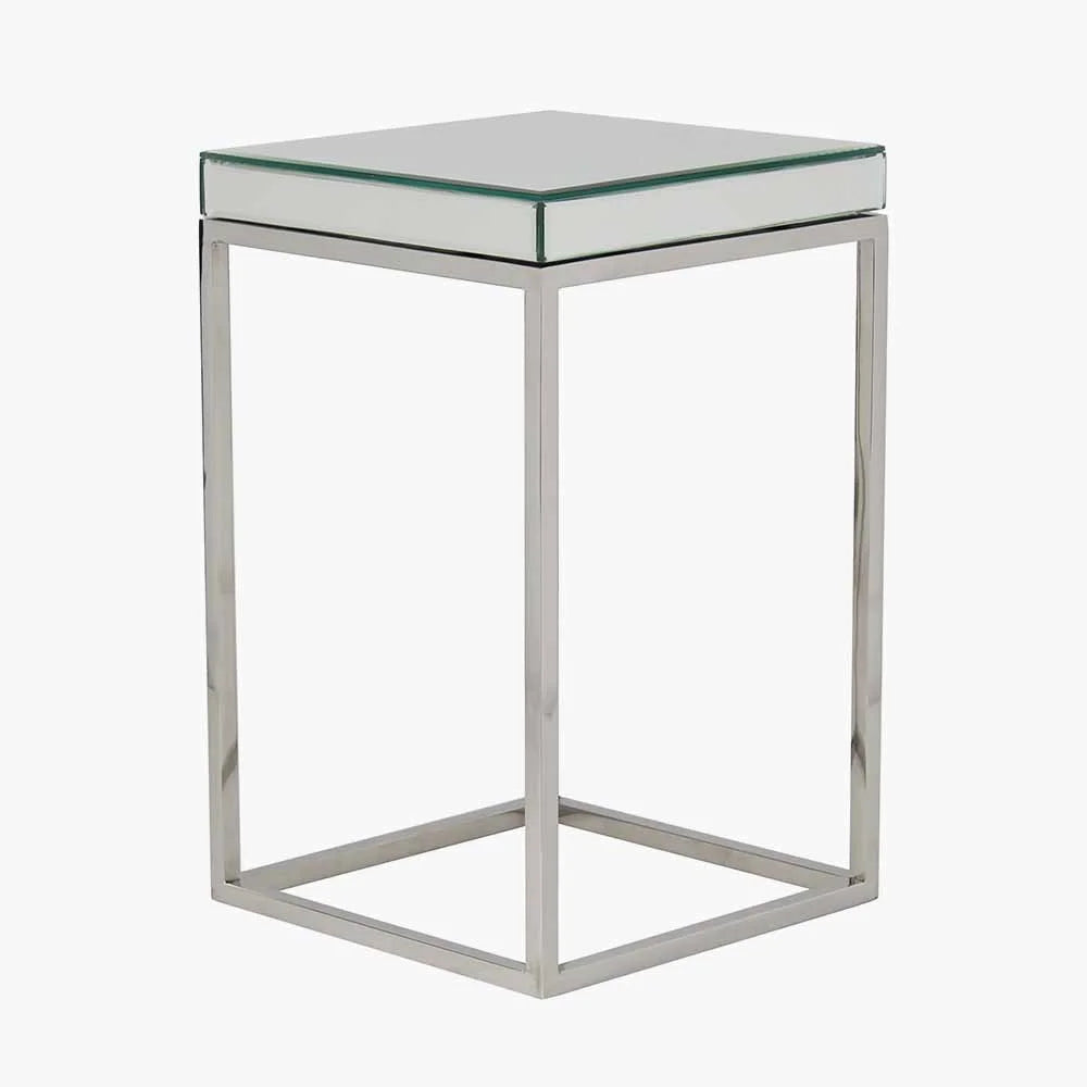 Elysee-Mirrored-Glass-and-Silver-Metal-Small-Square-Side-Table_5