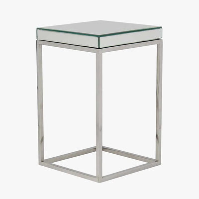 Elysee-Mirrored-Glass-and-Silver-Metal-Small-Square-Side-Table_5