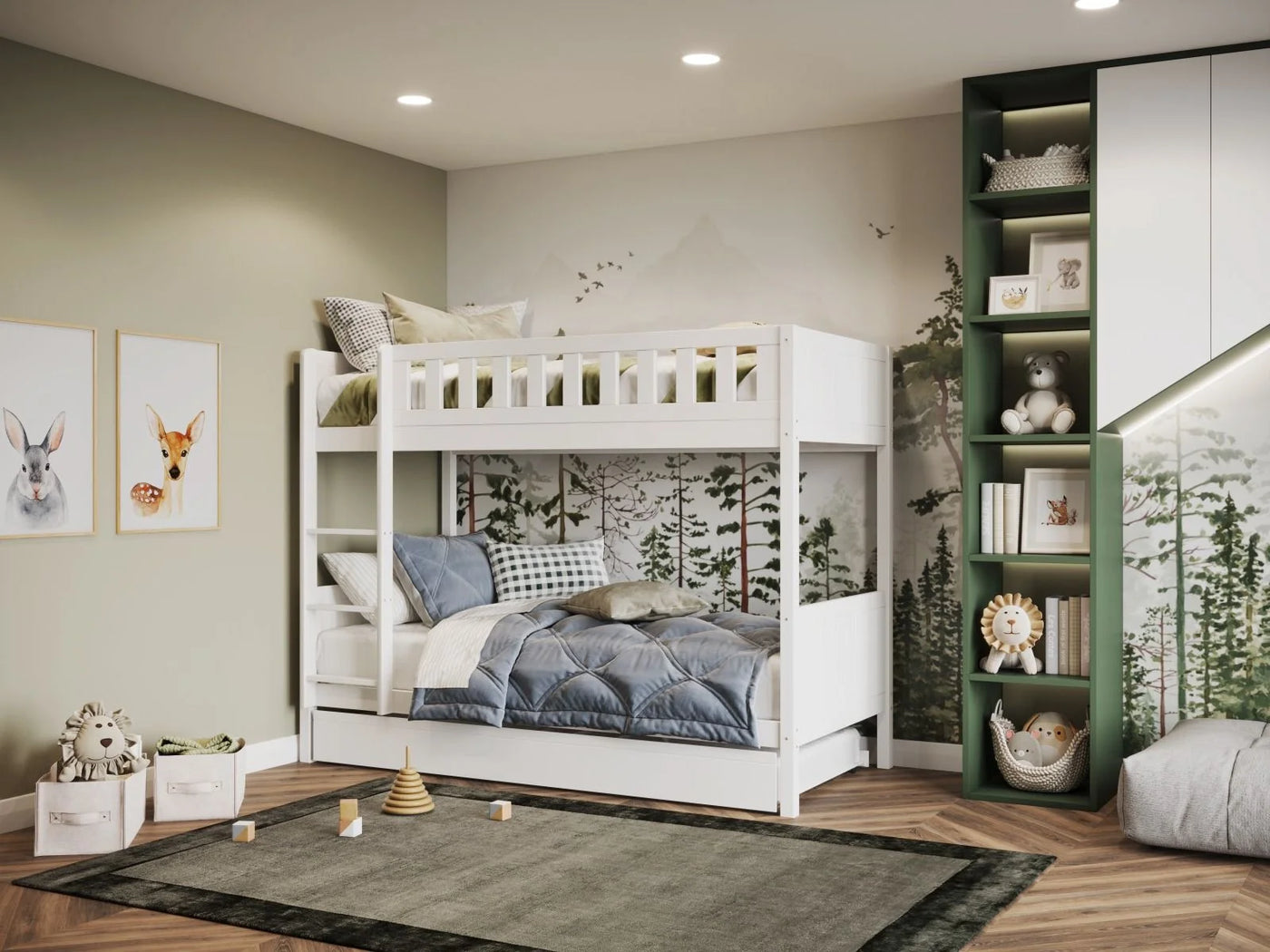 Flair-Bea-Wooden-Bunk-Bed-White