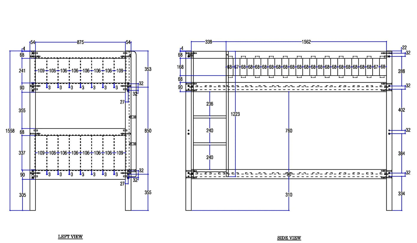 Flair-Bea-Wooden-Bunk-Bed-left-and-side-view