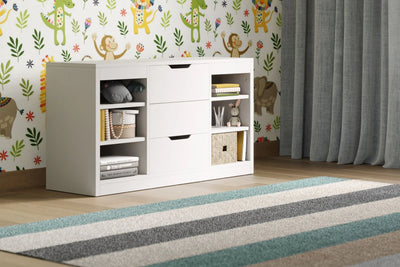 Flair-Charlie-Drawer-Unit-White-Angled-View