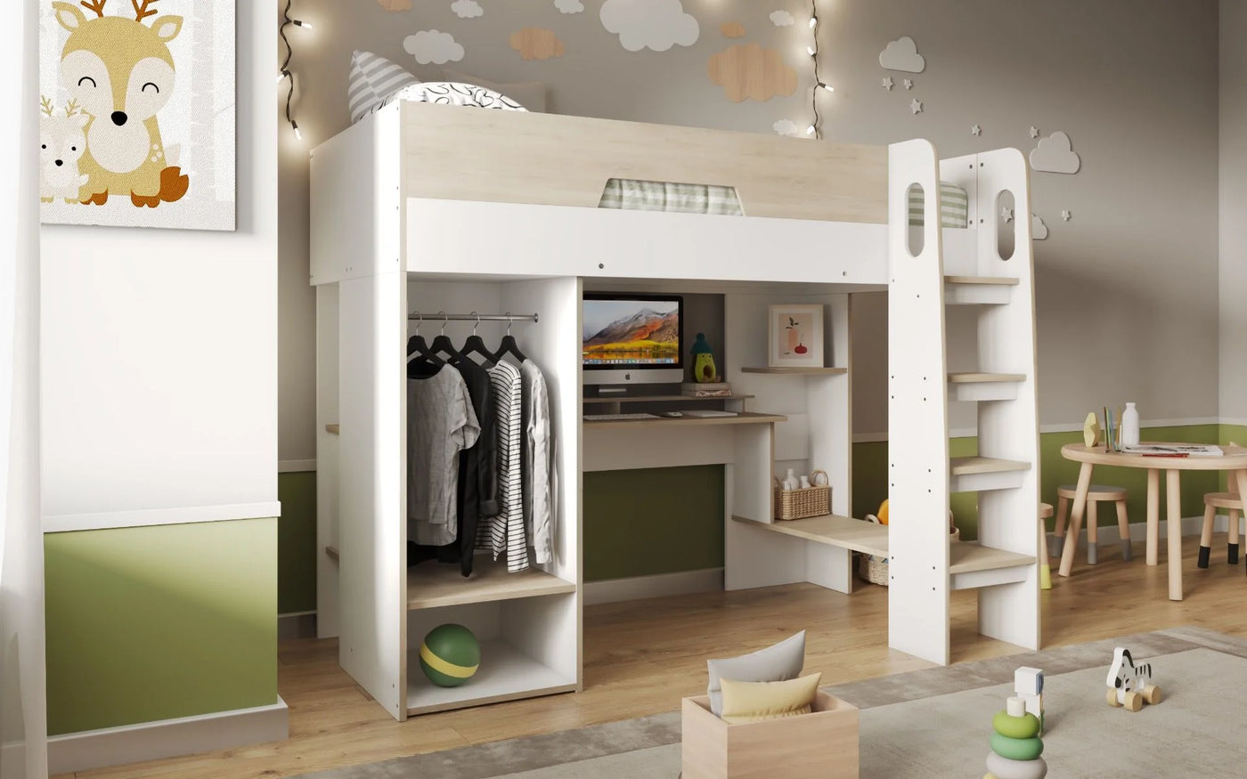 Flair-Coco-High-Sleeper-Workstation-with-Wardrobe-7