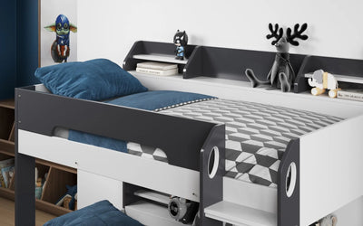 Flair-Flick-Bunk-Bed-Grey-with-Shelves-and-Drawer-5