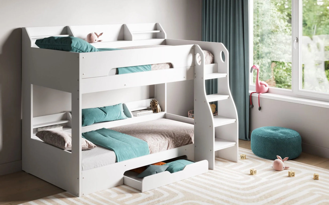 Flair-Flick-Bunk-Bed-In-White-5