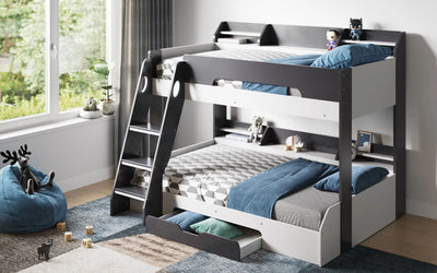 Flair-Flick-Triple-Bunk-Bed-Grey-with-Storage-2