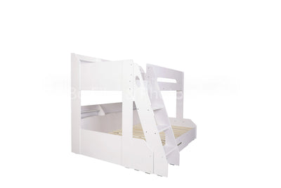 Flair-Flick-Triple-Bunk-Bed-White-with-Storage-Left-View