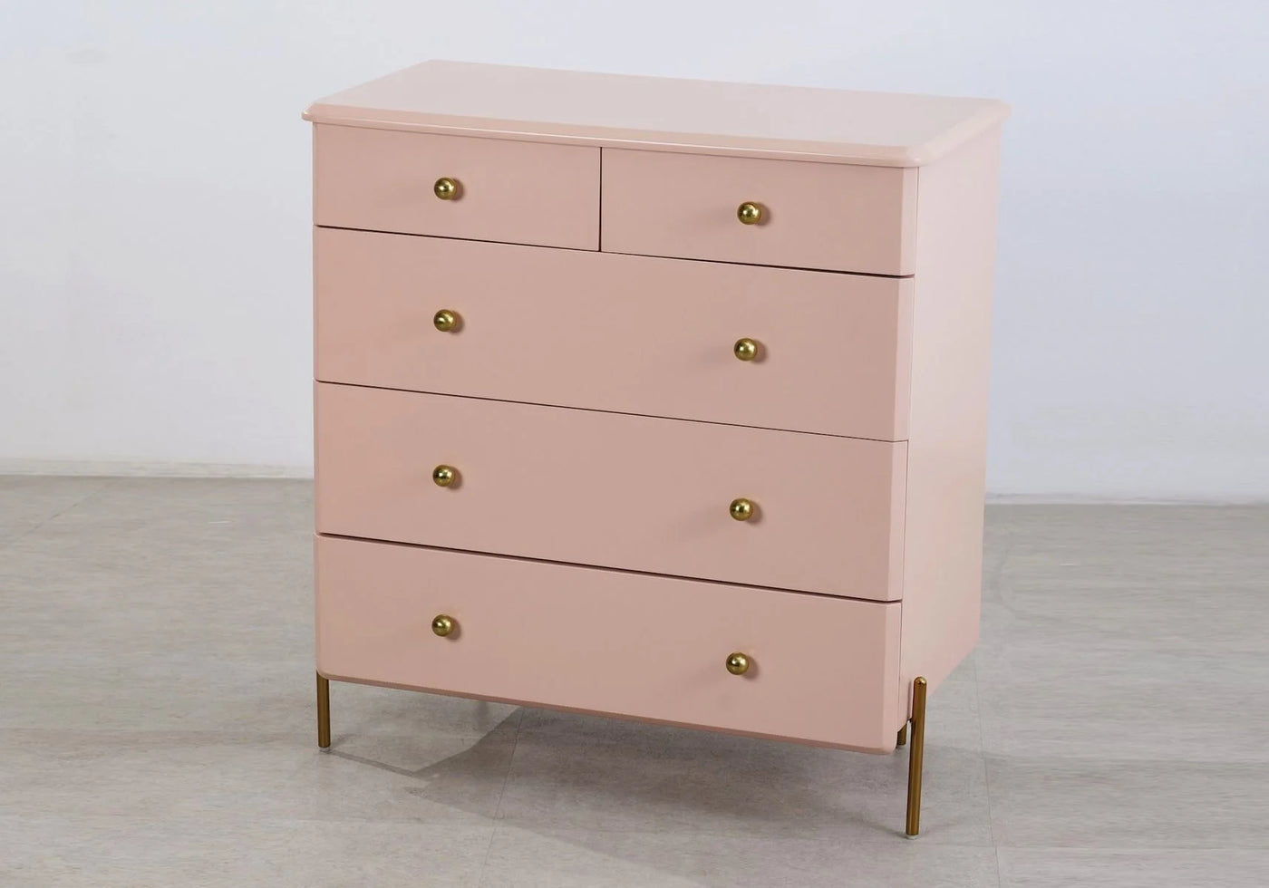 Flair-Maddie-Chest-of-Drawers-Pink-and-Brass-3