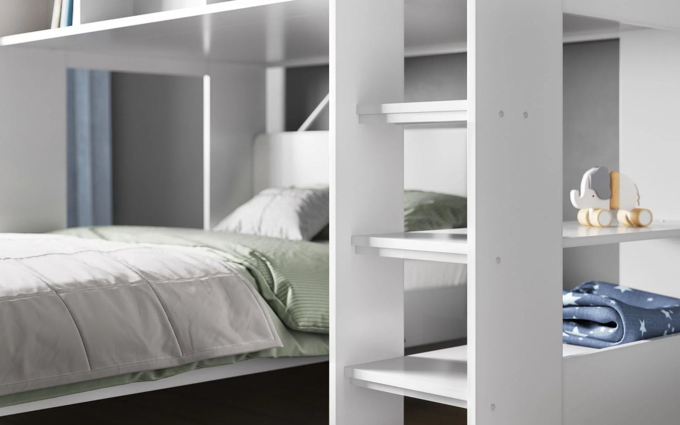 Flair-Wizard-L-Shaped-Triple-Bunk-Bed-in-White