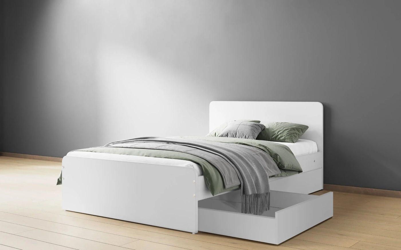 Flair-Wizard-Small-Double-White-Bed-Frame