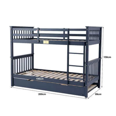 Flair-Wooden-Zoom-Detachable-Bunk-Bed-with-Trundle-Grey-2