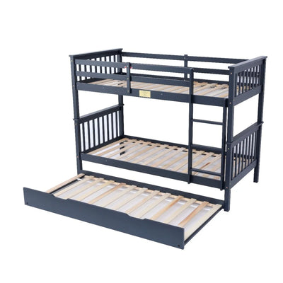 Flair-Wooden-Zoom-Detachable-Bunk-Bed-with-Trundle-Grey-4