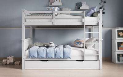 Flair-Wooden-Zoom-Detachable-Bunk-Bed-with-Trundle-White-5