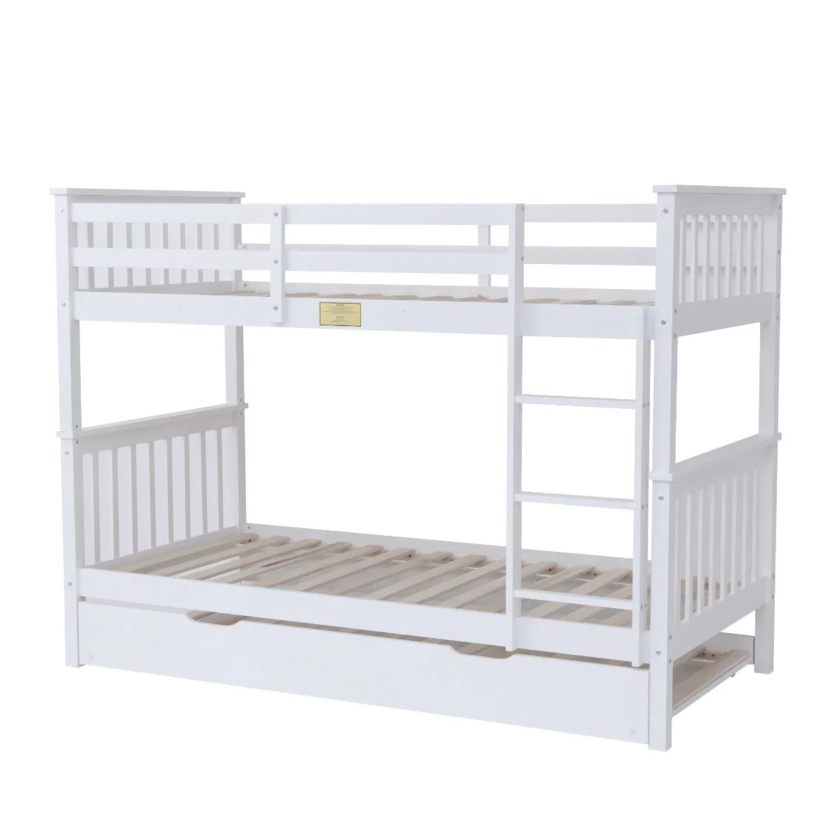 Flair-Wooden-Zoom-Detachable-Bunk-Bed-with-Trundle-White