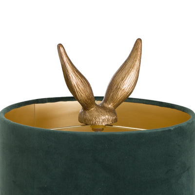 Hill-Interiors-Antique-Gold-Hare-Table-Lamp-With-Green-Velvet-Shade_3