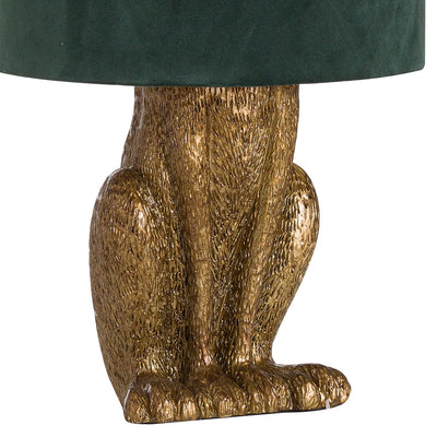 Hill-Interiors-Antique-Gold-Hare-Table-Lamp-With-Green-Velvet-Shade_4