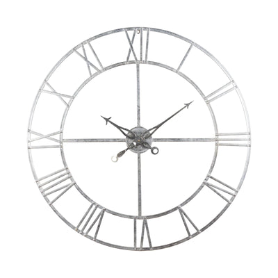 Hill-Interiors-Large-Silver-Foil-Skeleton-Wall-Clock_1