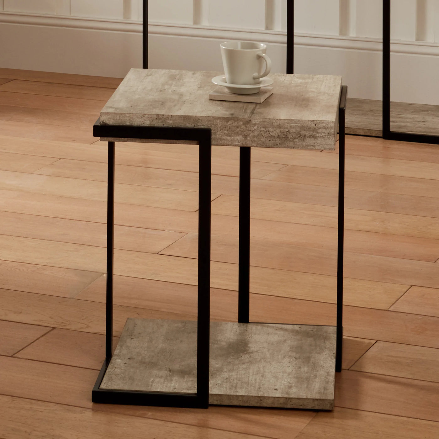 Jersey-Concrete-Effect-Wood-Veneer-and-Black-Metal-Side-Table_1