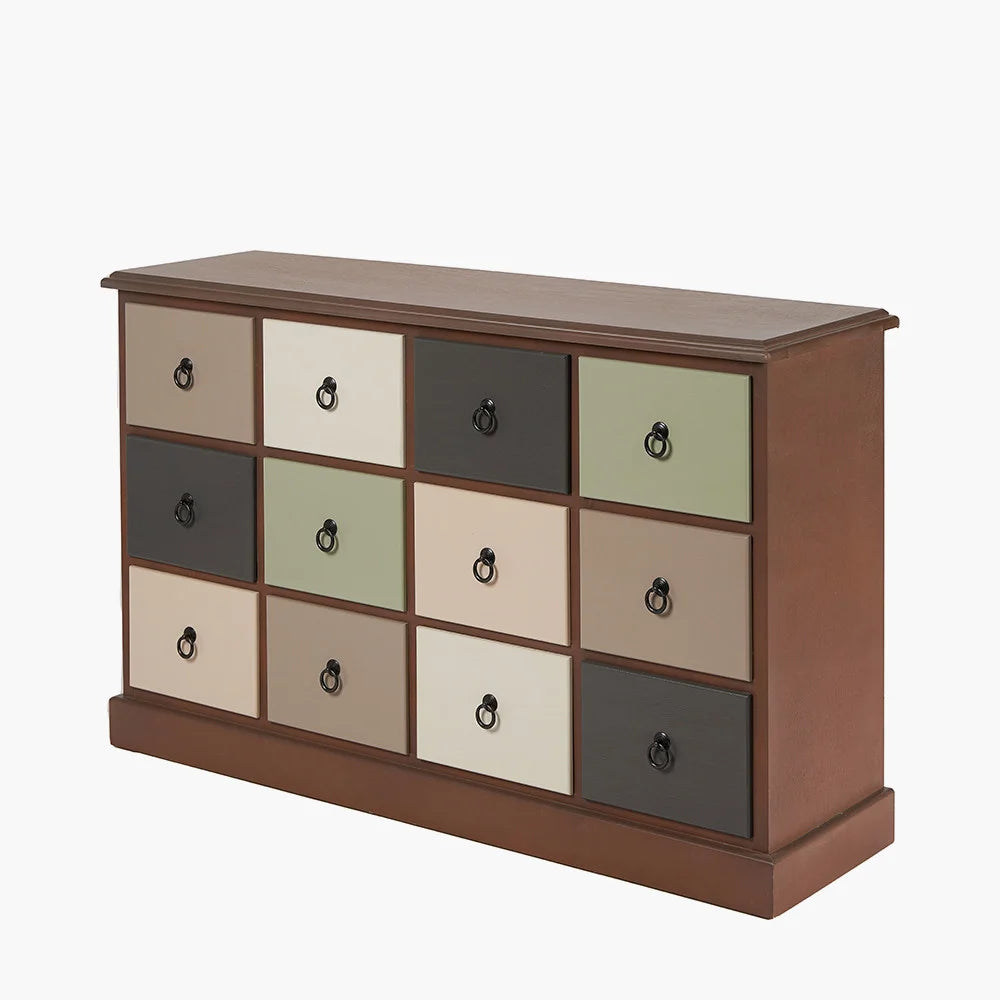 Loft-Sage-Multicoloured-Pine-Wood-12-Drawer-Unit_9