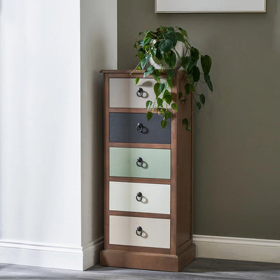 Loft-Sage-Multicoloured-Pine-Wood-5-Drawer-Unit_1