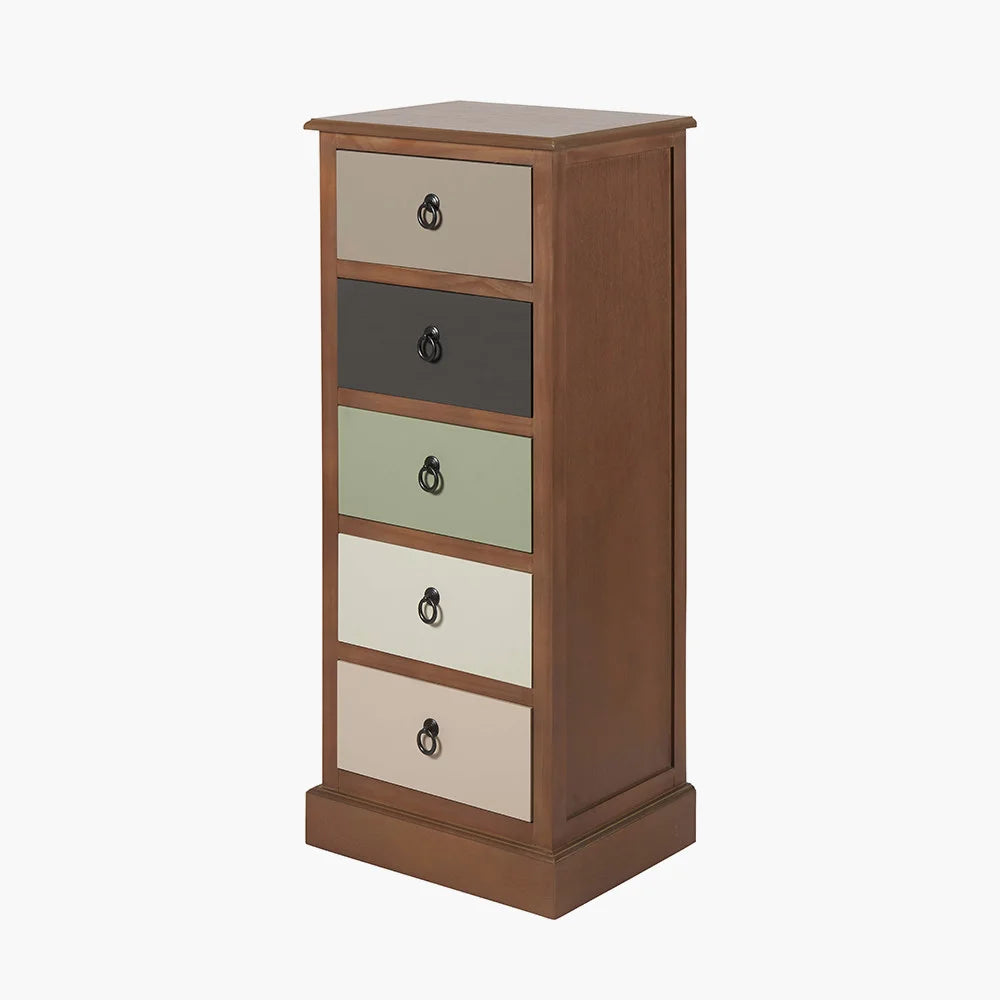 Loft-Sage-Multicoloured-Pine-Wood-5-Drawer-Unit_8