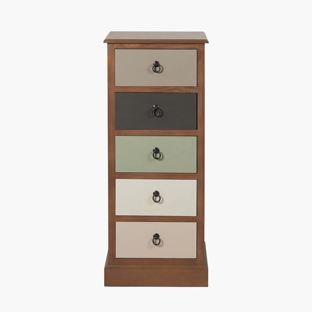 Loft-Sage-Multicoloured-Pine-Wood-5-Drawer-Unit_9