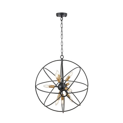 Luna-Matt-Black-and-Brushed-Gold-Metal-Sputnik-Pendant_6