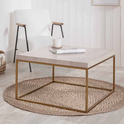 Madison-Beige-Granite-and-Burnished-Gold-Metal-Square-Coffee-Table_1