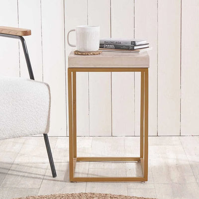 Madison-Beige-Granite-and-Burnished-Gold-Metal-Square-Side-Table_1