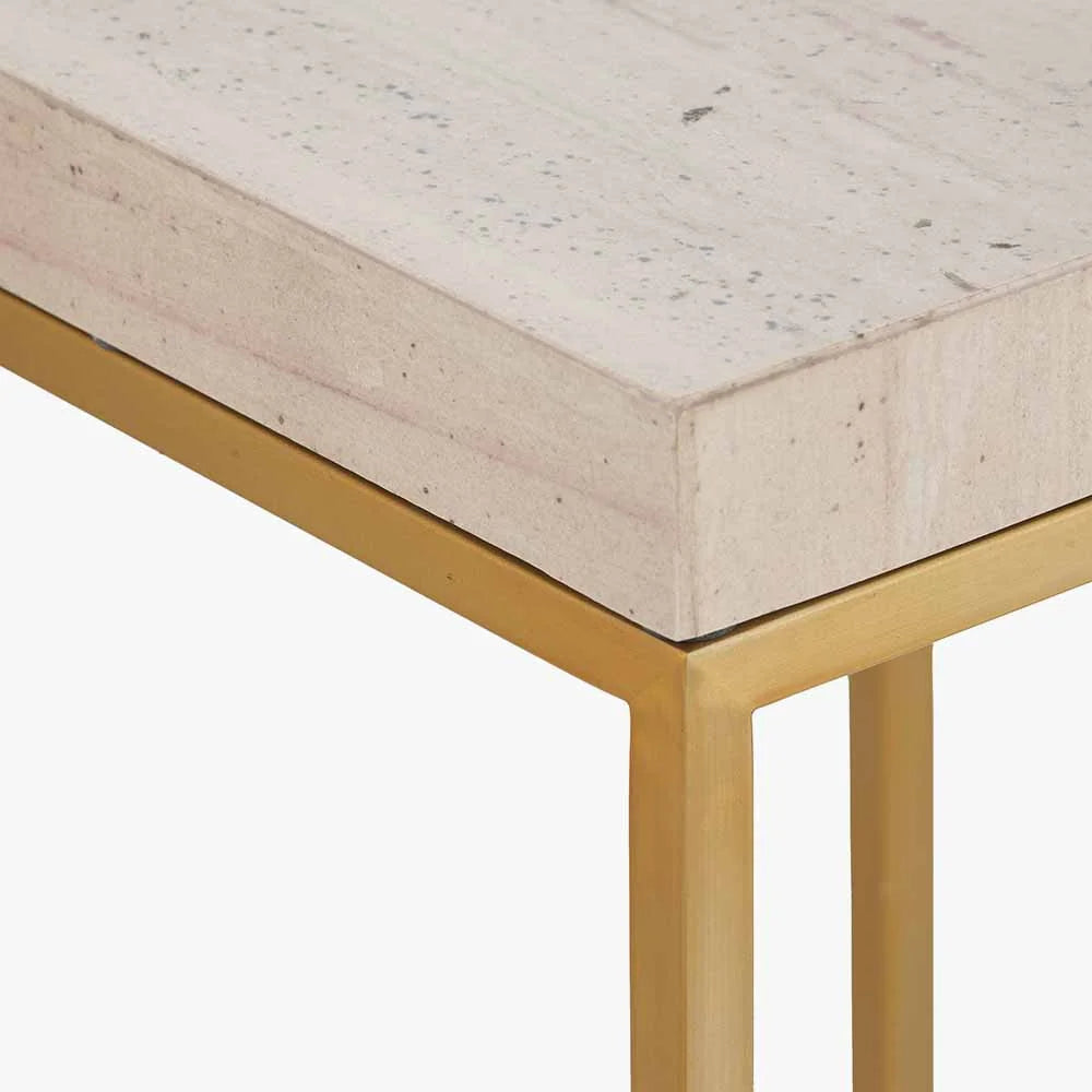 Madison-Beige-Granite-and-Burnished-Gold-Metal-Tall-Square-Side-Table_5