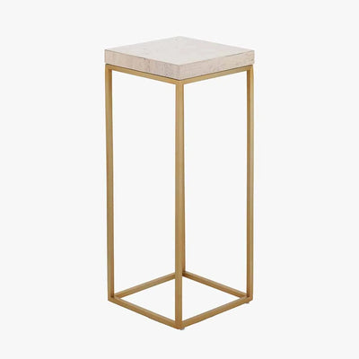 Madison-Beige-Granite-and-Burnished-Gold-Metal-Tall-Square-Side-Table_8