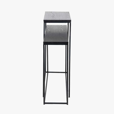 Mashiko-Set-of-2-Black-Ash-Veneer-and-Black-Metal-Console-Tables_6