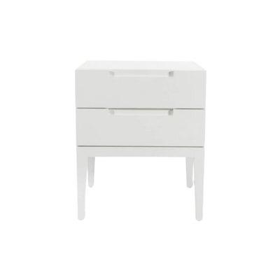 Orchid-2-Drawer-Bedside-White