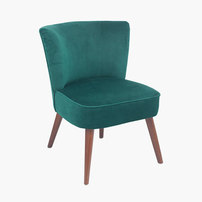 Positano-Forest-Green-Velvet-Retro-Cocktail-Chair-with-Walnut-Effect-Legs_6