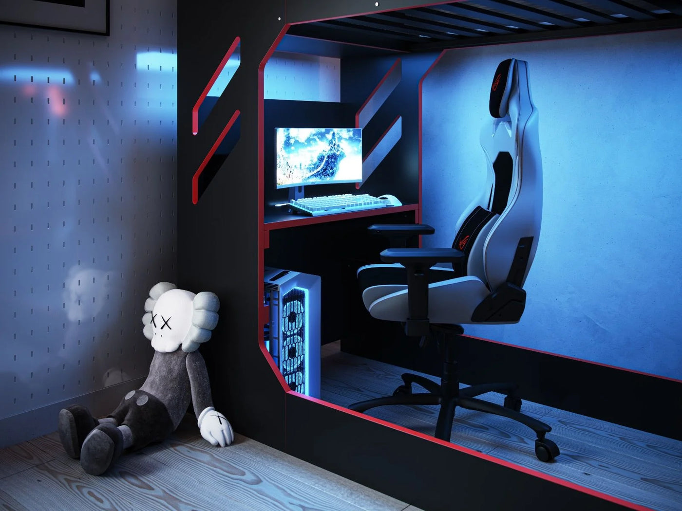 Recoil-Shuttle-LED-Gaming-High-Sleeper-in-Black_8