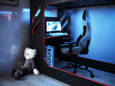 Recoil-Shuttle-LED-Gaming-High-Sleeper-in-Black_8