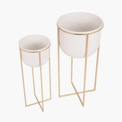 Set-of-2-White-and-Gold-Metal-Planters_6