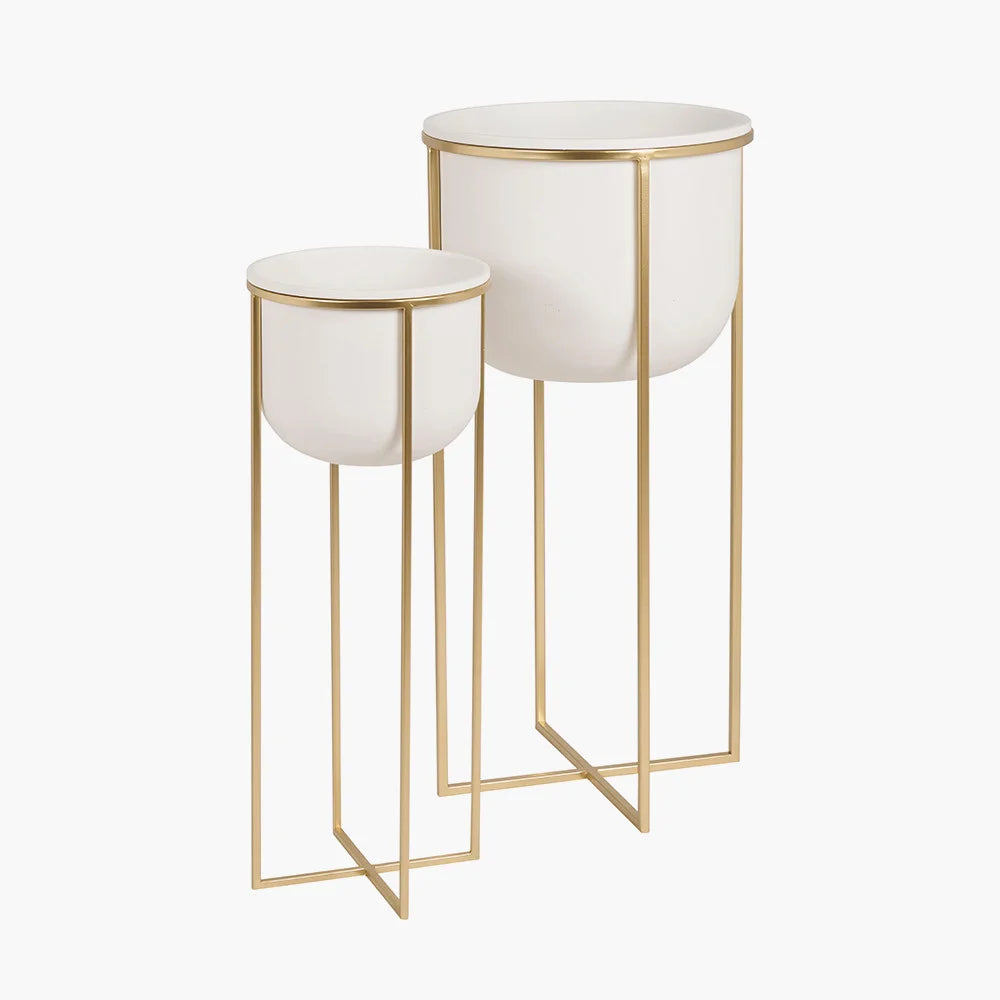 Set-of-2-White-and-Gold-Metal-Planters_7