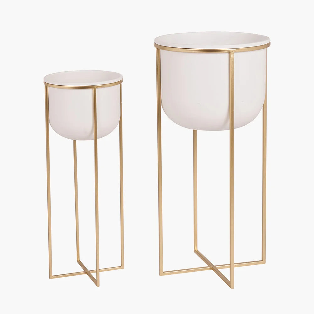 Set-of-2-White-and-Gold-Metal-Planters_8