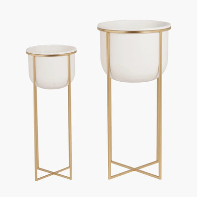 Set-of-2-White-and-Gold-Metal-Planters_9